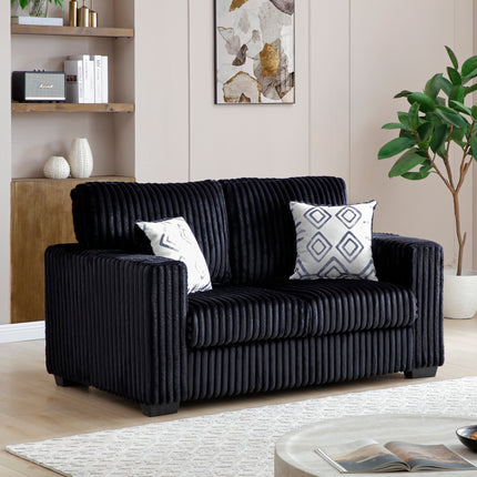 Teddy G00183A-L Loveseat  BLACK