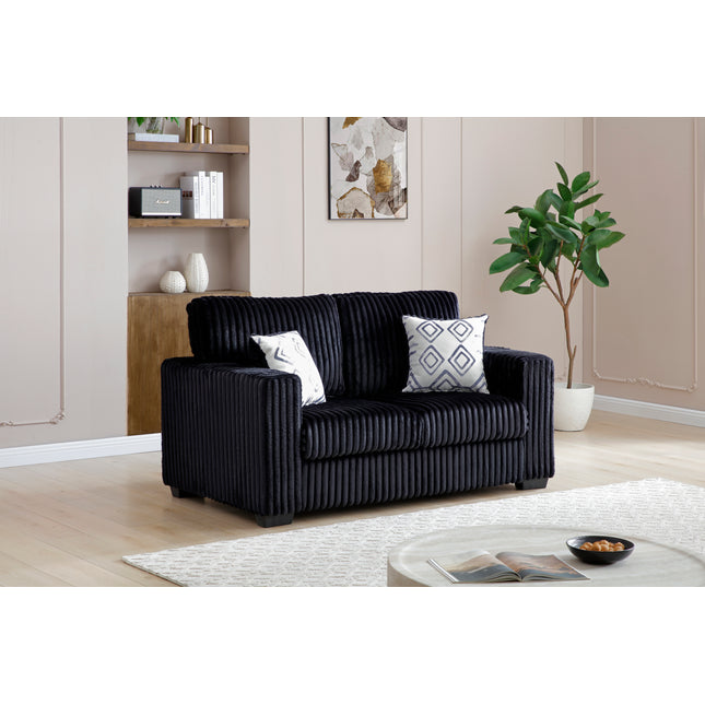 Teddy G00183A-L Loveseat  BLACK