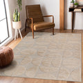 Step Collection High-Low Beige Indoor Area Rug, 7'9''x10', Modern, Contemporary, Non-Shedding & Easy to Clean, Ideal for Living Room, Bedroom, Dining Space, 120*93 inch