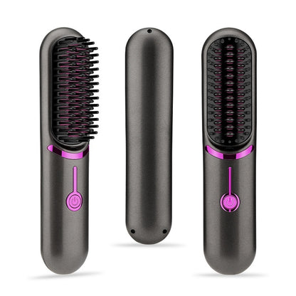 Wireless Straight Comb USB Charging Hairdressing Comb Rolls