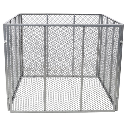 Large Outdoor Compost Bin, 172 Gallon Metal Wire Mesh Composter, Rust-Proof Coating Square Garden Compost Bin Easy to Assemble for Yard Leaves Kitchen Scraps