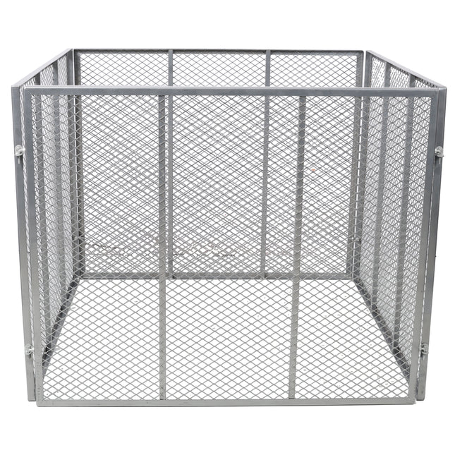 Large Outdoor Compost Bin, 172 Gallon Metal Wire Mesh Composter, Rust-Proof Coating Square Garden Compost Bin Easy to Assemble for Yard Leaves Kitchen Scraps