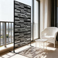 Space Divider,Metal Outdoor Privacy Screen, Freestanding Decorative Privacy Fence Screen for Balcony