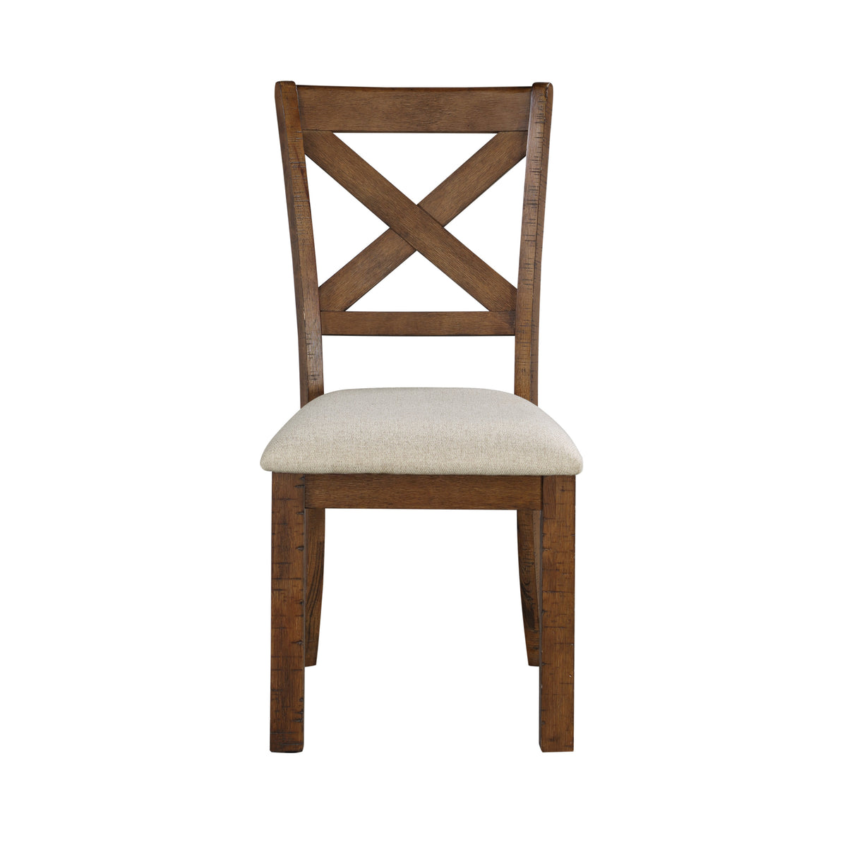 Side Chairs Dining Room Wood Veneer Transitional Set of 8 Beige