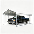 Heavy Duty Carport 10 x 20 Shelter - Perfect Solution for Vehicles, Boats & Equipment - Durable, All-Weather, Quick Assembly - Spacious, Secure, Reinforced - White