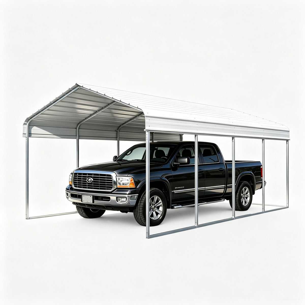 Heavy Duty Carport 10 x 20 Shelter - Perfect Solution for Vehicles, Boats & Equipment - Durable, All-Weather, Quick Assembly - Spacious, Secure, Reinforced - White