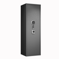 52' Tall Black Rifle Safe, Biometric & Keypad Lock, Adjustable Gun Racks with Built-in Alarm System, Pre-Assembled