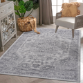 MARFI Collection7.9X10. Silver / Oriental Area Rug Modern, Contemporary, Non-Shedding & Easy to Clean, Ideal for Living Room, Bedroom, Dining Space, 120*93 inch