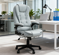 Microfiber Massage Desk Chair,Vibrating Massage Office Chair with Heat with Reclining Backrest