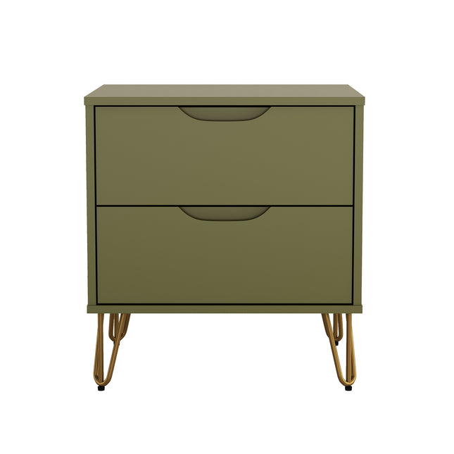Nightstand in Olive Green