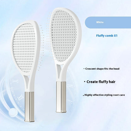 Tennis Rackets Broken Hair Finishing Solution High Skull Top Hair Vent Comb