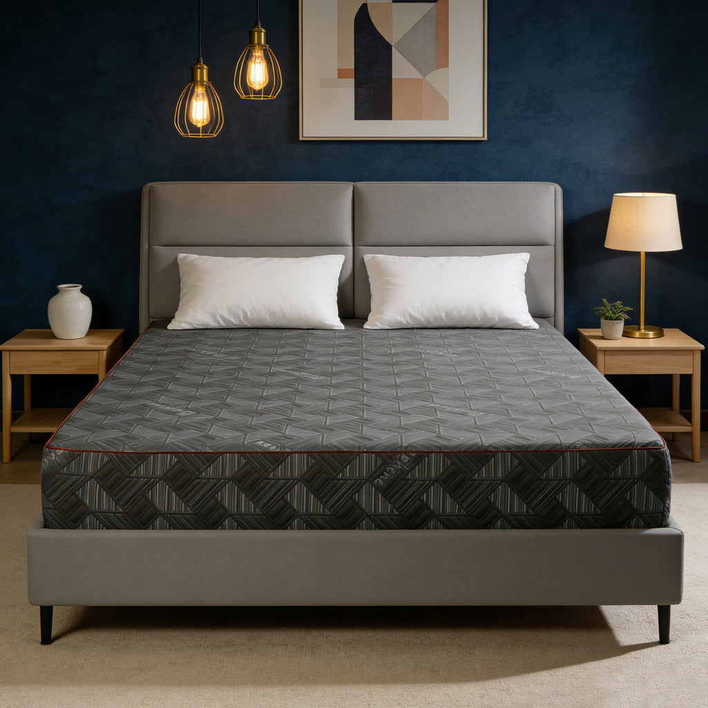 10 Inch Queen Size Mattress - Breathable & Sterilizing, High Rebound Foam for Cloud-Like Comfort, Eco-Friendly Material with Stylish Design, Ideal for Bedroom Sleep Upgrade Made in Japan