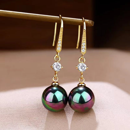 Temperament Fashion Earrings Face Slimming Golden Ear Rings