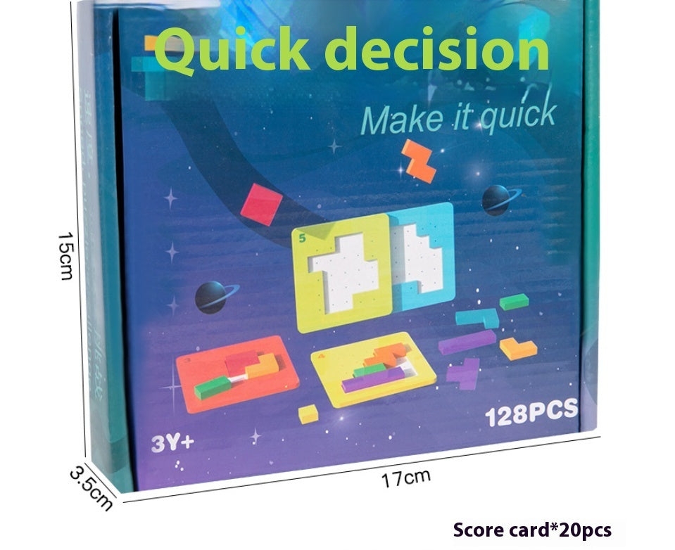 Quick Fix Building Block Puzzle Children's Educational Board Game Toy