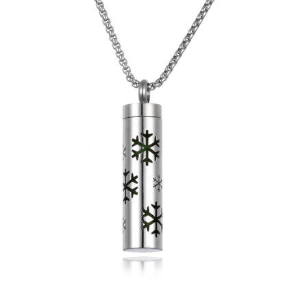 Aromatherapy Pendant Perfume Bottle Essential Oil Titanium Steel