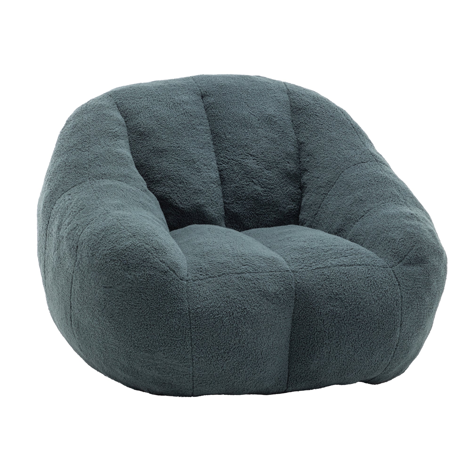Comfy Bean Bag Chair with Memory Foam Filler – Tufted Soft Stuffed Bean Bag Sofa for Dorm, Apartment, or Living Room – Green