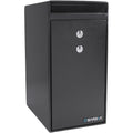 Black Steel Dual Key Depository Safe with Anti-Theft Design and Mounting Hardware, 0.27 Cu Ft