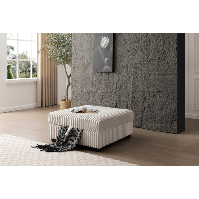 Teddy G00187-O Ottoman  IVORY