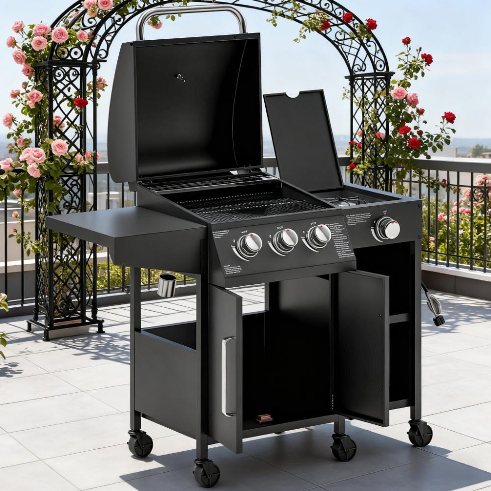 Barbecue Grill  Gas Grill with Side Burner