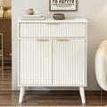 Kitchen Storage Cabinet, Adjustable Shelves , Storage with 1 Drawers and 2 Doors, Cabinet with Solid Wood Feet,Floor Sideboard Buffet for Living Room, Living Room, Kitchen, Entryway,(WHITE)