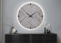 Clocks, 30' Round, Large Oversized, Wall Clock, Grey, Contemporary, Modern