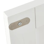 Rolling Mobile Kitchen Island with Solid Wood Top and Locking Wheels,52.7 Inch Width,Storage Cabinet and Drop Leaf Breakfast Bar,Spice Rack, Towel Rack & Drawer (White) - Eloy Royal