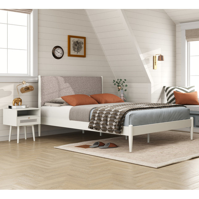 Feeney 3-Piece Bedroom Set, Cream White, Queen