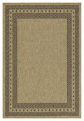 Earth GC_NTL1006 Jute/Black 5 ft. 3 in. x 7 ft. 3 in. Indoor/Outdoor Area Rug