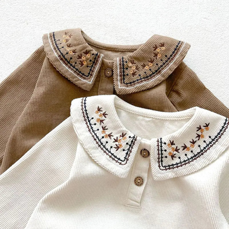 Spring Embroidered Baby Bodysuit - Eloy Royal