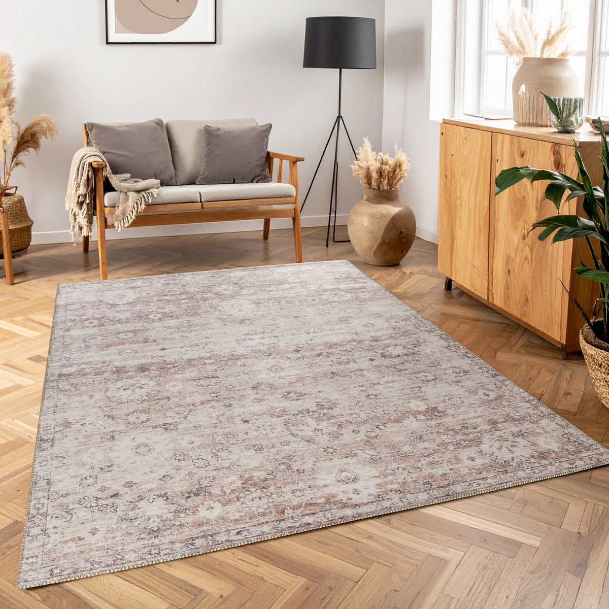Majestic GC_RYL1001 L. Brown 7 ft. 10 in. x 10 ft. 6 in. Area Rug