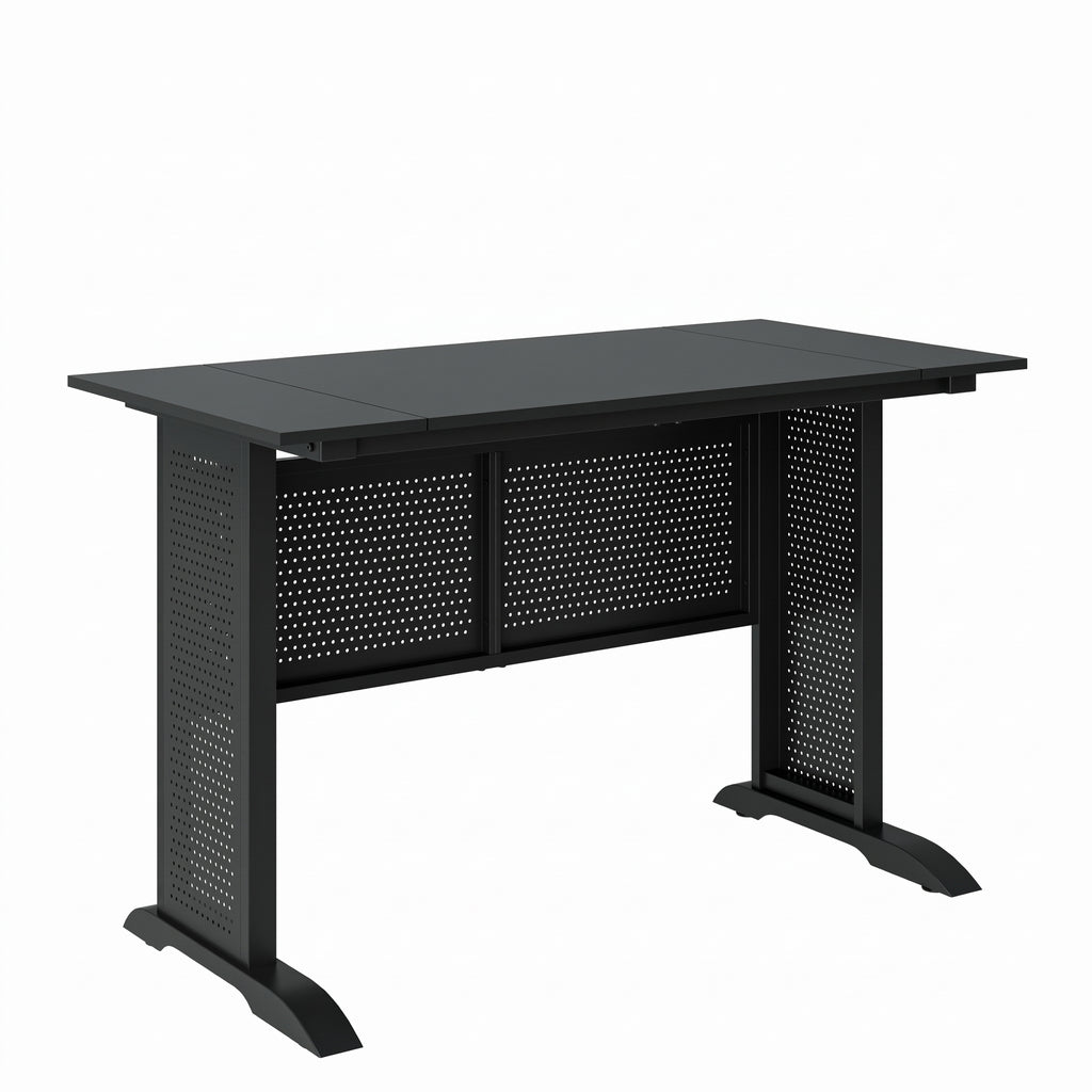 Computer Desk, 47 Inch Office Desk, Gaming Desk Writing Desk Work Desk for Home Office, Study, Modern Simple Desk,Metal Frame Black