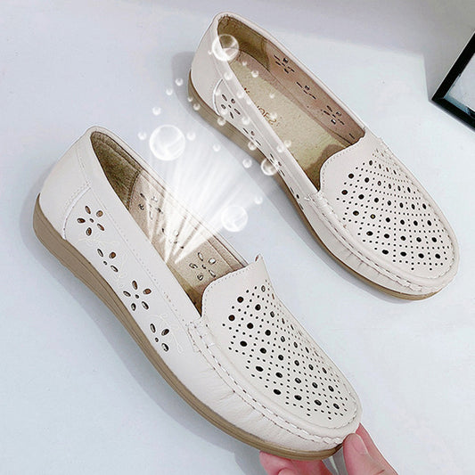 Women Loafers Hollow Out Breathable Anti Slip Flats Shoes - Eloy Royal