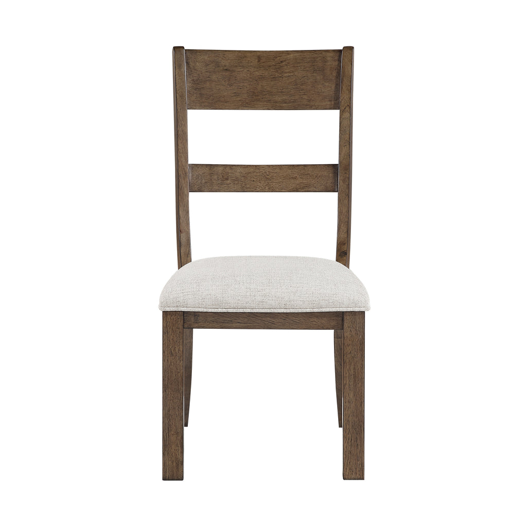 Side Chairs Dining Room Wood Veneer Farmhouse Light Set of 8 gray
