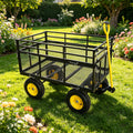 Wagon Cart Garden cart trucks make it easier to transport firewood Yellow+Black