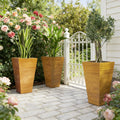 Classic Planter,Outdoor Planter,Set of 3 Tall Planters