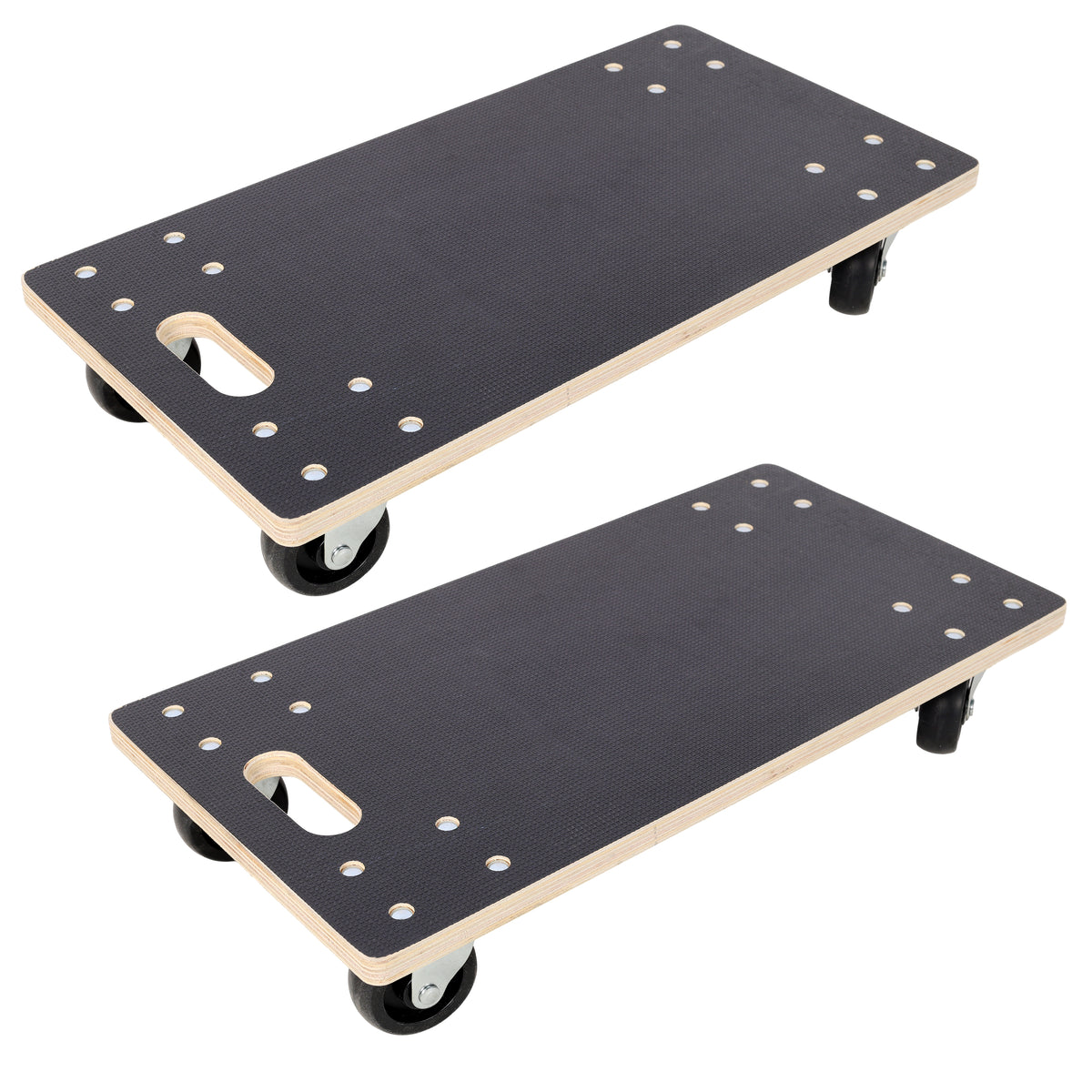 Furniture Moving Wooden Dolly with 4 PP Wheels, 22-1/2x11-3/8 Inch, Heavy Duty Rolling Mover Supports Up to 1320 Lbs for Piano, Couch, Fridge, Washing Machine & Large Planters, 2 Pack