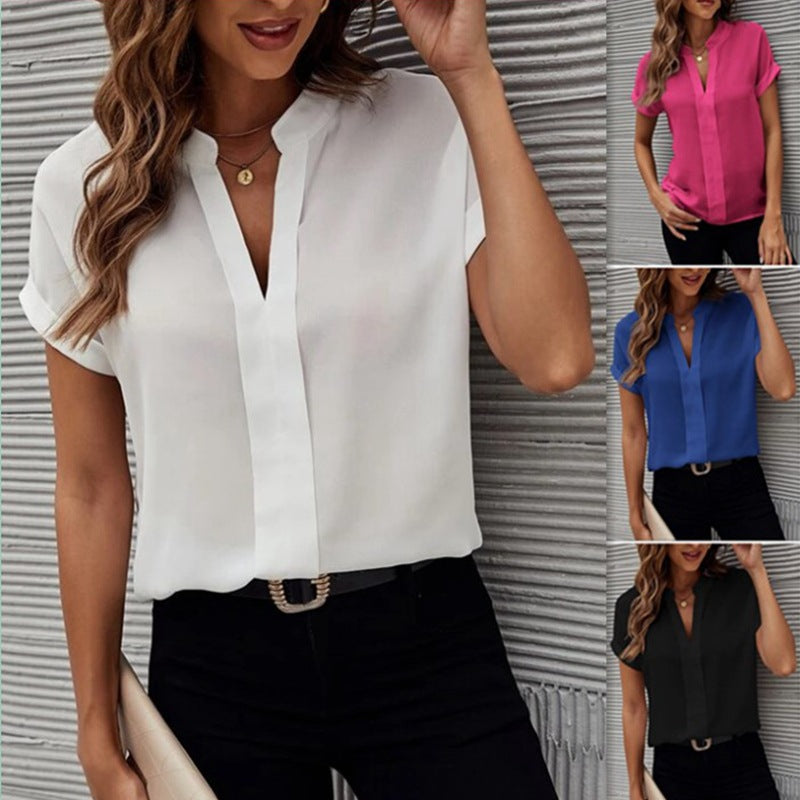 Women's Solid Color Fashion Casual Shirt - Eloy Royal