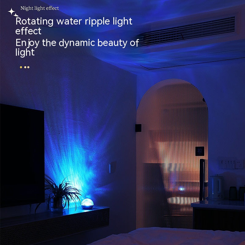 Rotating Water Ripple Small Night Lamp Creative - Eloy Royal