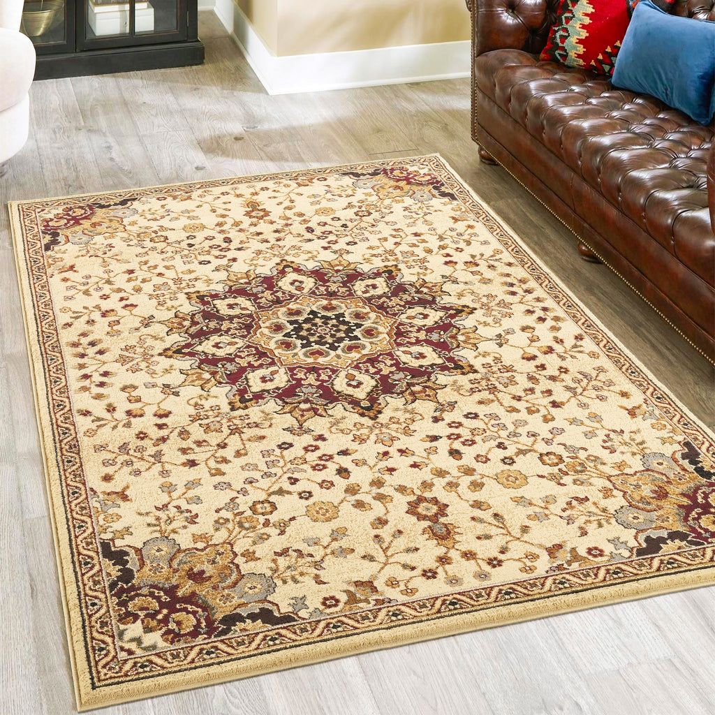 Classic GC_VIN5014 Cream 7 ft. 10 in. x 10 ft. 3 in. Area Rug