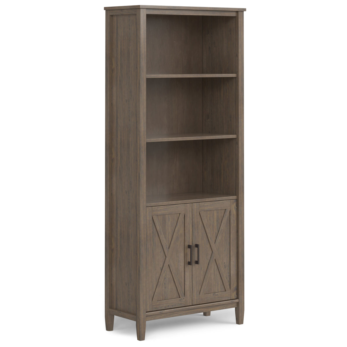 Adora SOLID WOOD Bookcase in Smoky Brown
