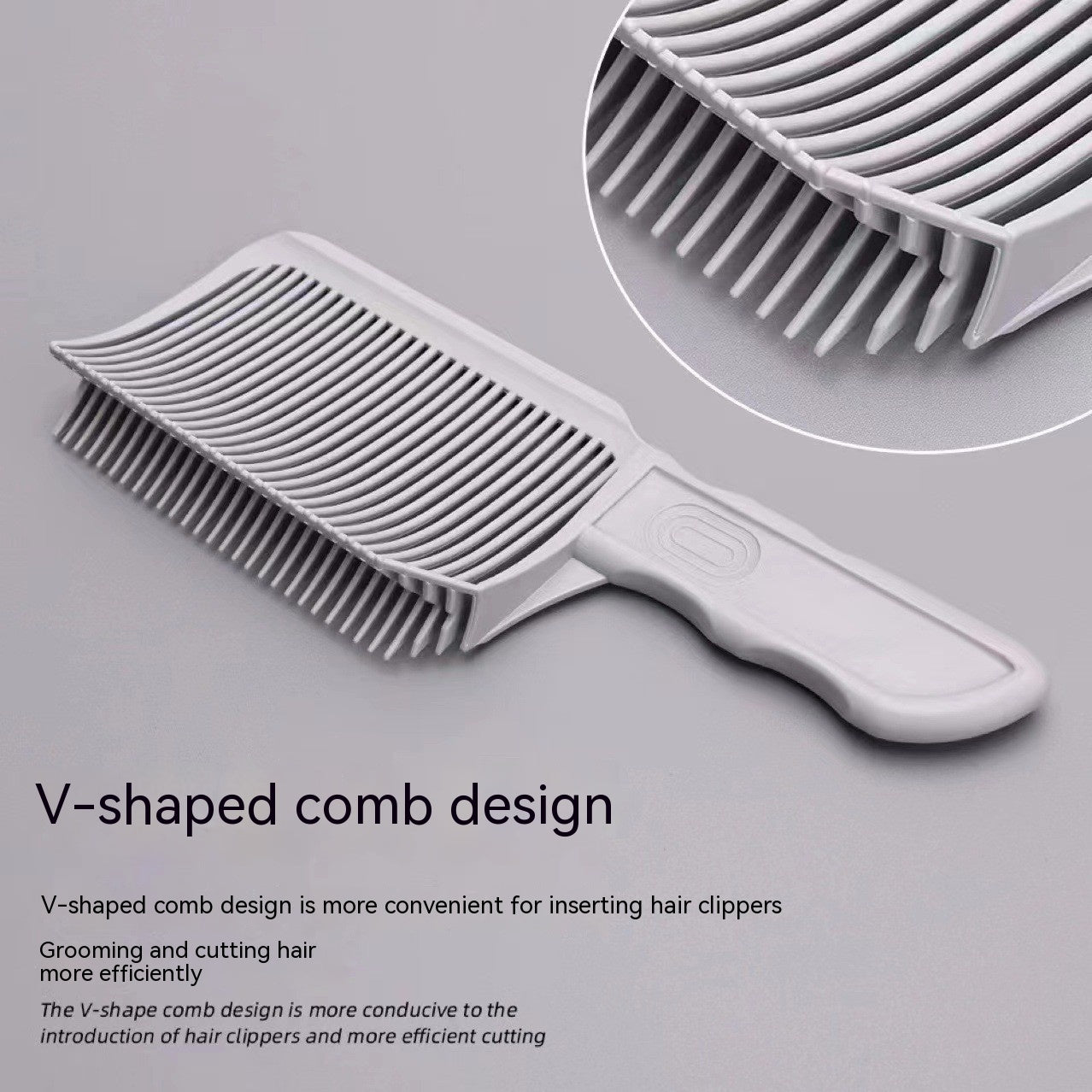 Flat Head Positioning Trim Caliper Comb Men