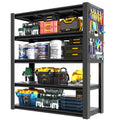 72'H 5-Tier Adjustable Heavy-Duty Shelving with Pegboard, Industrial Storage Rack for Garage, Warehouse, Office, Kitchen - 23.6'D x 47.2'W x 72'H