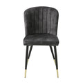 Side Chairs Dining Room Modern Charcoal Set of 8