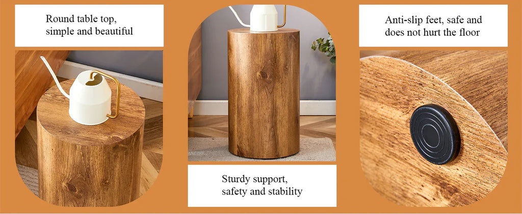 The cylindrical table with its patterned design can be easily integrated into a variety of interior styles, from coffee tables to small dining tables, workbenches or makeshift writing desks. - Eloy Royal