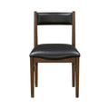 Side Chairs Dining Room Wood Veneer Contemporary Set of 8 Black