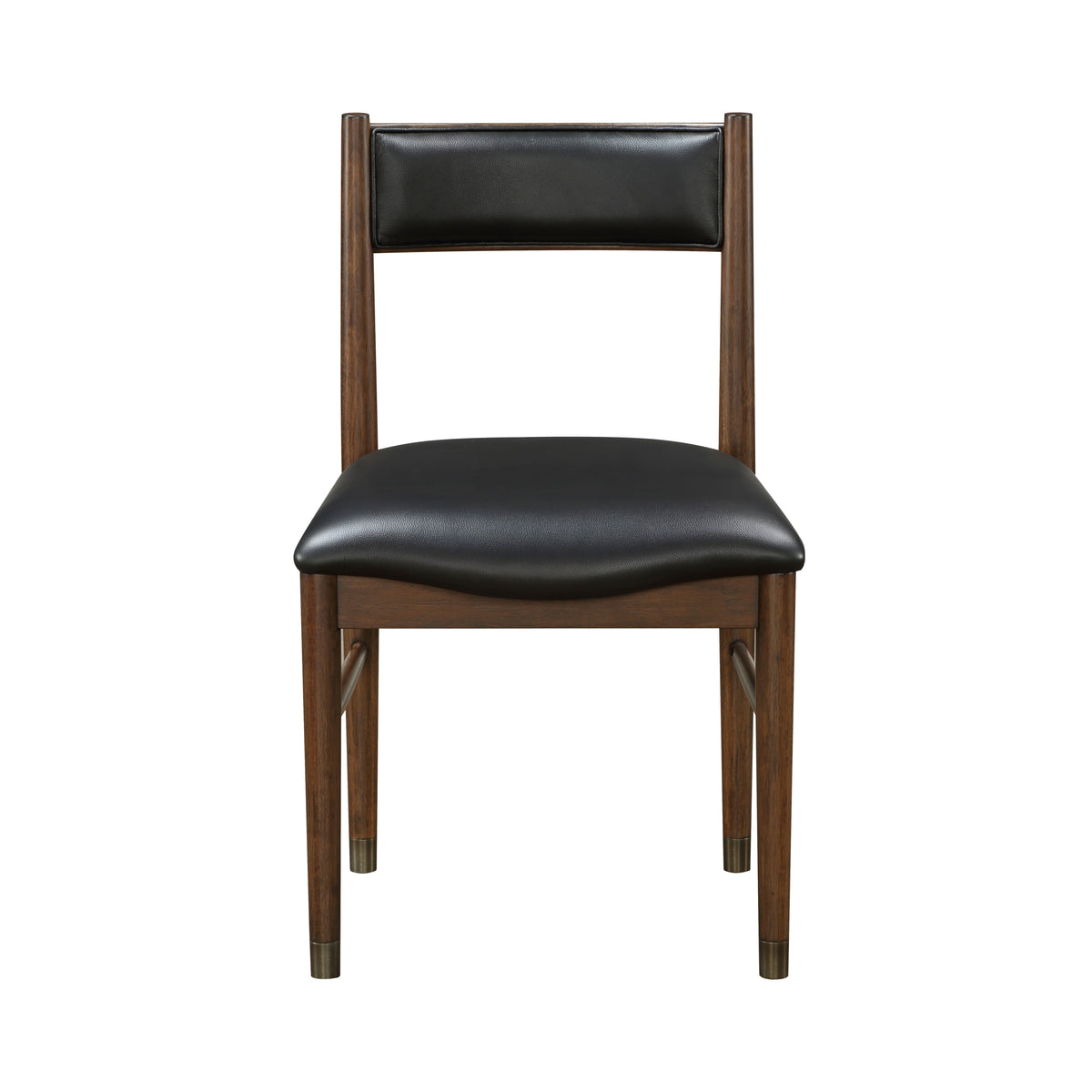 Side Chairs Dining Room Wood Veneer Contemporary Set of 8 Black