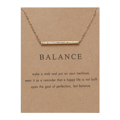 Paper Card Animal Necklace Series Pearl Balance Beam Hummingbird Necklace For Women