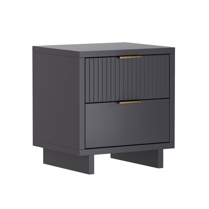 Nightstand in Charcoal Gray