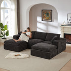 Modern Chenille cloud sofa, freely combinable, comfortable to sit on, suitable for modern living room furniture in homes, apartments, and offices