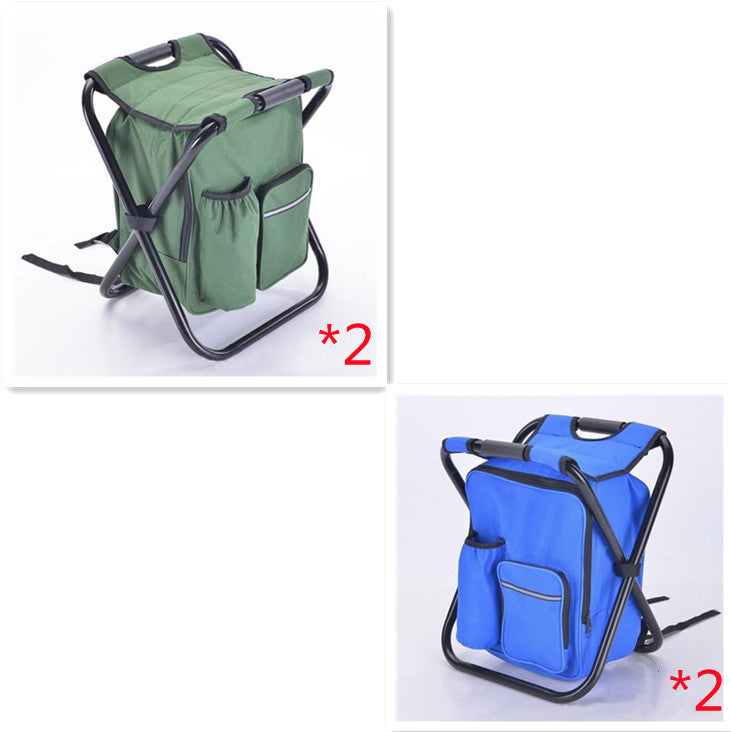 Multifunction Outdoor Folding Chair Ice Cooler Picnic Bags Camping Fishing Stool Backpacking Hunting Rest Chair - Eloy Royal